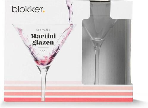 Blokker Martini Glazen - 30 cl - 2 stuks, Huis en Inrichting, Keuken | Servies, Verzenden