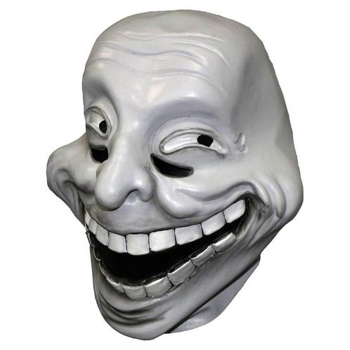 Trollface masker latex (meme), Kleding | Dames, Carnavalskleding en Feestkleding, Nieuw, Verzenden