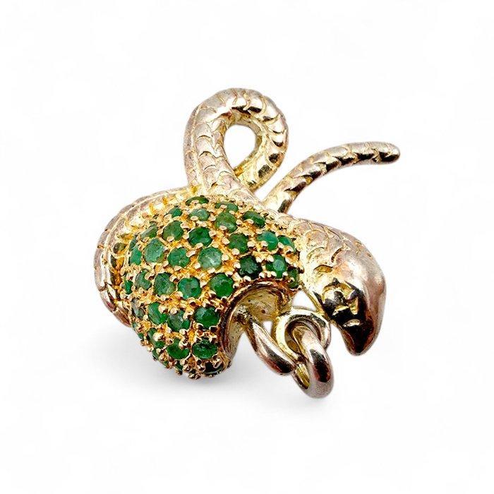 Zonder Minimumprijs - Hanger Zilver - Smaragd, Sieraden, Tassen en Uiterlijk, Antieke sieraden