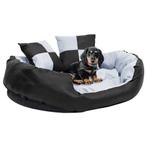 vidaXL Hondenkussen omkeerbaar en wasbaar 85x70x20 cm grijs, Dieren en Toebehoren, Verzenden, Nieuw