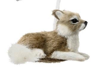 Vosje bruin/wit liggend om te hangen / st decoratie voor, Hobby en Vrije tijd, Knutselen, Nieuw, Ophalen of Verzenden