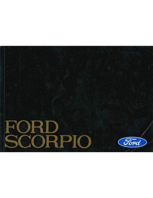 1986 FORD SCORPIO INSTRUCTIEBOEKJE NEDERLANDS, Auto diversen, Handleidingen en Instructieboekjes
