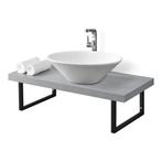 Badkamer wandschap badkamermeubel 100x45x30 betonkleurig, Huis en Inrichting, Verzenden, Nieuw