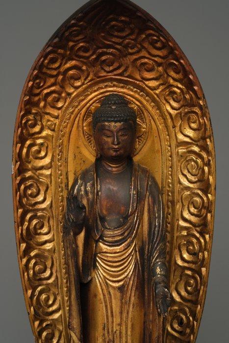 Amida Nyorai is een van de beste - Hout, Verguld - Japan -, Antiek en Kunst, Antiek | Overige Antiek