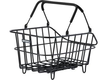 Basil Cento Alu MIK Fietsmand - Achter - Aluminium - Zwart beschikbaar voor biedingen