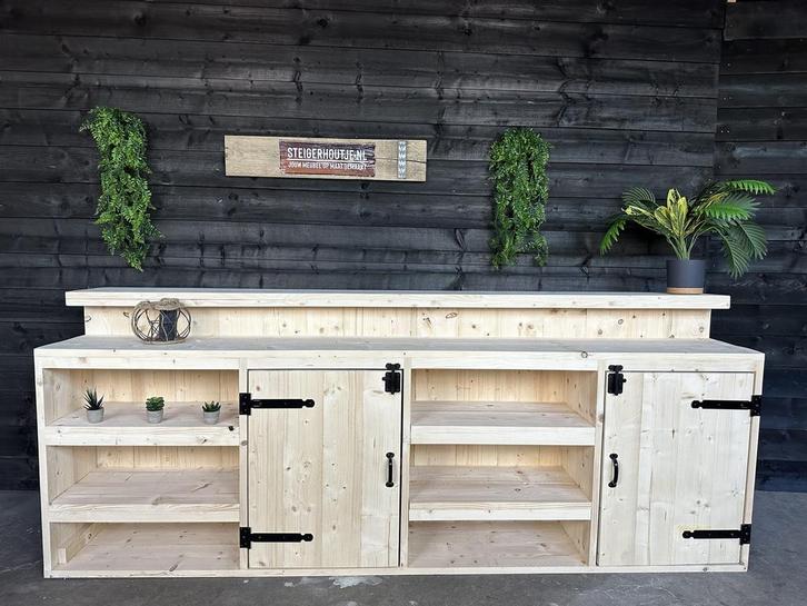 Bar Basti - Steigerhouten Barmeubel voor Tuin - Stilt, Huis en Inrichting, Woonaccessoires | Overige