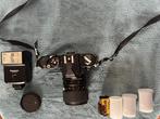 Nikon FM2 noir + RMC Tokina 35-70mm + flash Panasonic PE, Audio, Tv en Foto, Fotocamera's Analoog, Nieuw