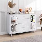 Klassieke Woonstijl Dressoir in het Wit - Nieuw Design, Huis en Inrichting, Kasten | Dressoirs, Verzenden, Nieuw