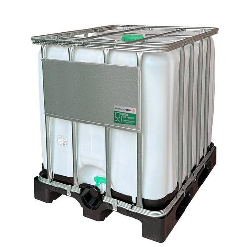IBC container 1000 liter - Kunststof pallet - Foodgrade, Zakelijke goederen, Kantoor en Winkelinrichting | Magazijn, Stelling en Opslag