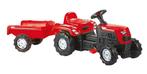 Dolu Ranchero Rood Traptractor met Aanhangwagen 8146, Verzenden, Nieuw, Loopvoertuig