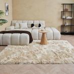 Hoogpolig vloerkleed - crème-wit - 160 x 230 cm, Verzenden, 150 tot 200 cm, Crème, Nieuw