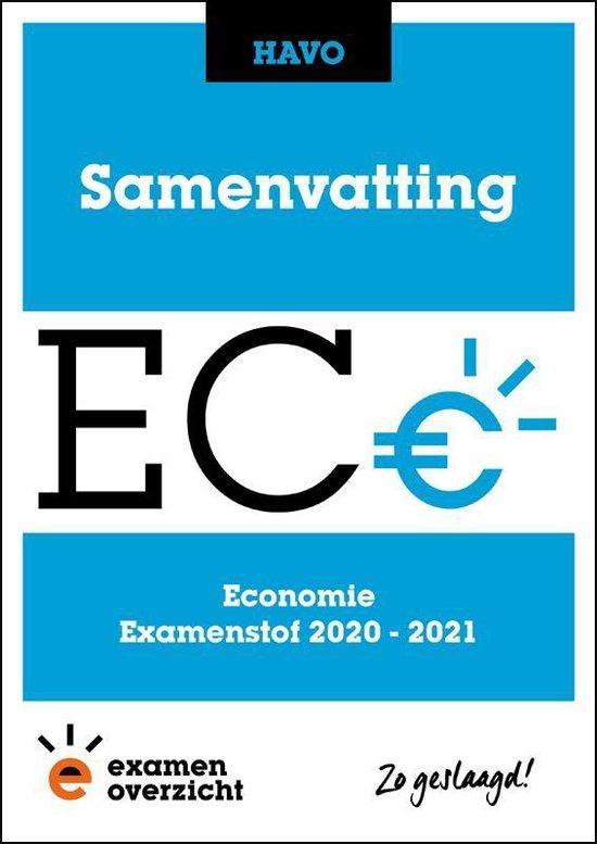 ExamenOverzicht   Samenvatting Economie HAVO 9789493190009, Boeken, Studieboeken en Cursussen, Zo goed als nieuw, Verzenden