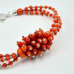 Bloedkoraal - Zilver - Armband - MIDDELLANDSE ZEE KORAAL, Nieuw