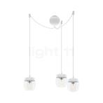 Umage Acorn Cannonball Hanglamp 3-lichts wit, roestvrij staa, Verzenden, Nieuw