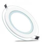 LED Downlight Slim - Inbouw Rond 15W - 6400K, Nieuw, Plafondspot of Wandspot, Glas, Led