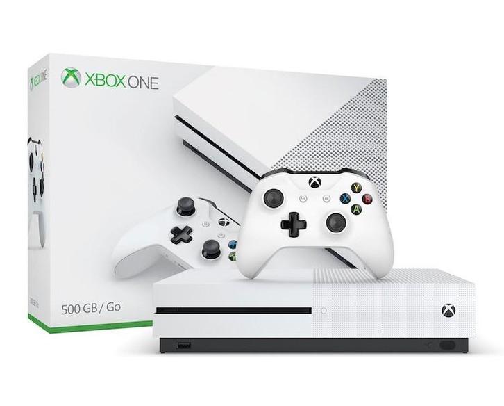 Xbox One S 500GB Wit + S Controller in Doos, Spelcomputers en Games, Spelcomputers | Xbox One, Zo goed als nieuw, Ophalen of Verzenden