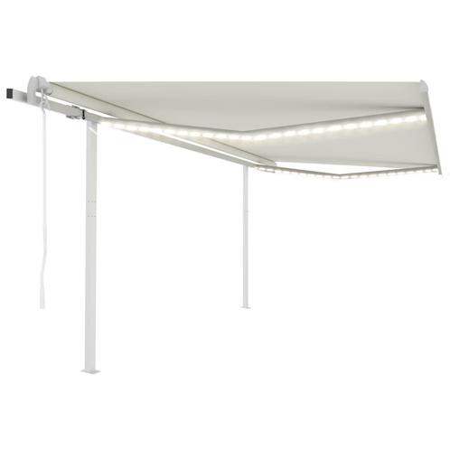 vidaXL Luifel automatisch met LED en windsensor 4,5x3 m, Tuin en Terras, Zonneschermen, Nieuw, Verzenden