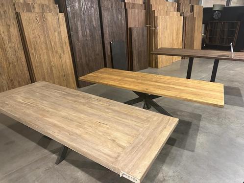 Donny teak vergrijsd Maat 240 cm, Huis en Inrichting, Tafels | Eettafels, Nieuw, Ophalen of Verzenden