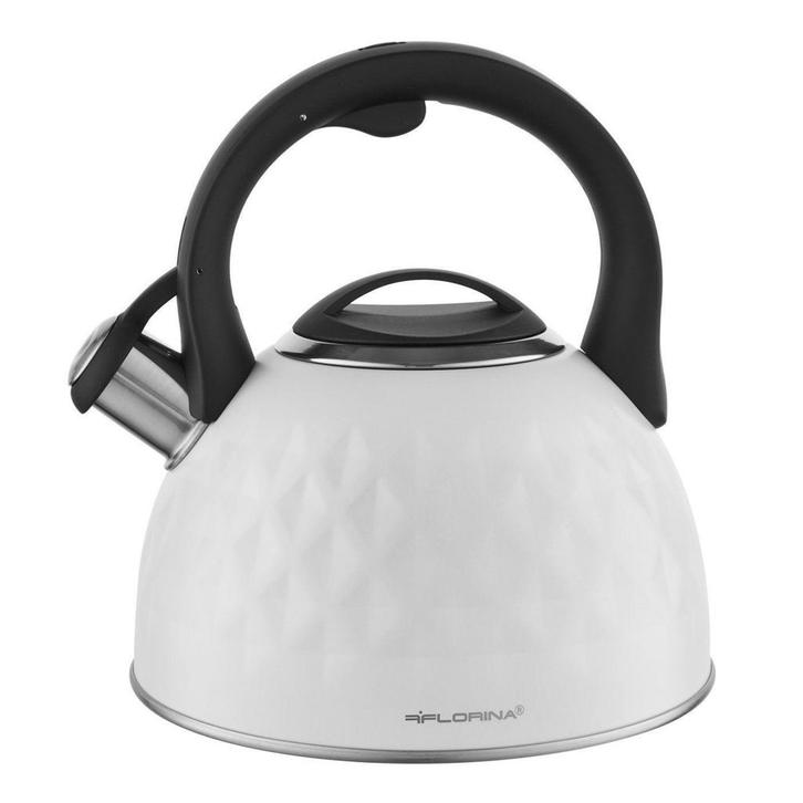 Florina Diamante High Quality fluitketel RVS mat wit 2.5, Witgoed en Apparatuur, Waterkokers, Ophalen of Verzenden