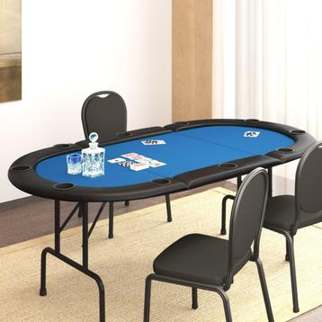 vidaXL Pokertafel voor 10 spelers inklapbaar 206x106x75 cm b