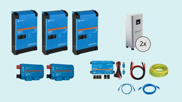 Victron ESS 15kVa 3 fase ( 12kW ) + LFP thuisbatterij, Doe-het-zelf en Verbouw, Zonnepanelen en Toebehoren, Compleet systeem, Nieuw