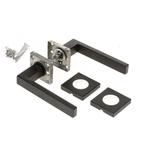 BASICS BSQ11-G DEURKRUK GEV. OP ROZET ZWART, Doe-het-zelf en Verbouw, Hang- en Sluitwerk, Verzenden, Nieuw