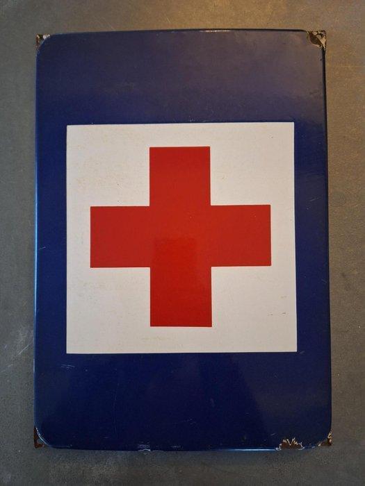 Rode Kruis - Emaille plaat - Emaille, Metaal, Antiek en Kunst, Curiosa en Brocante