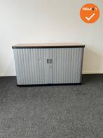 Gispen octa Roldeurkast B-Keuze - 74x120x45cm - Wit met zilv, Werkplek, Ophalen of Verzenden, Gebruikt, Kast