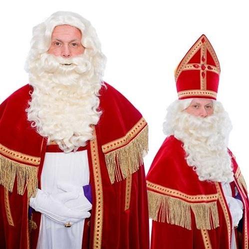 Sinterklaas Baard P Krulsnor Kanekalon, Hobby en Vrije tijd, Feestartikelen, Nieuw, Verzenden