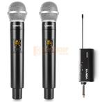 Vonyx WM552 - Dual Wireless Microphone Plug-and-Play Set UHF, Nieuw, Ophalen of Verzenden