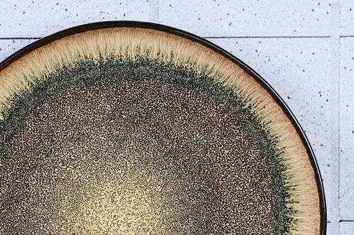 Tweedekans | bord IRIS Ø21,5cm - 6 stuks - Wildbruin, Huis en Inrichting, Keuken | Servies, Zo goed als nieuw, Ophalen of Verzenden