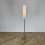 IDL Italiaans design vloerlamp met wit glazen kap, Ophalen of Verzenden, Gebruikt