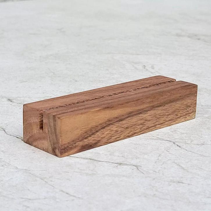 HOCHO Walnoten Houten Kaartenhouder 100x30x20 mm – Elegan., Huis en Inrichting, Keuken | Keukenbenodigdheden, Nieuw, Ophalen of Verzenden