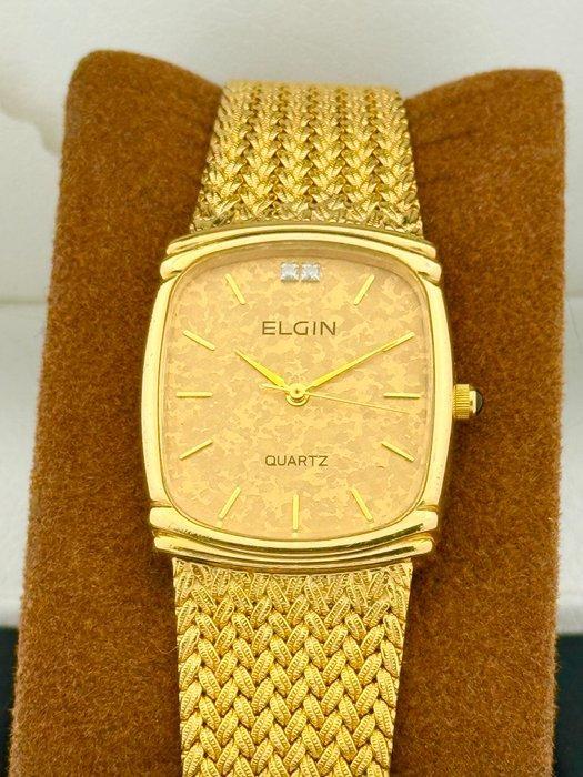 Elgin - Zonder Minimumprijs - 18K GP “Gangster Style”, Sieraden, Tassen en Uiterlijk, Horloges | Heren