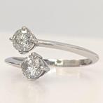 Zonder minimumprijs - Ring - 14 karaat Witgoud - 1.04ct. tw., Nieuw