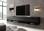 TV-Meubel Asino - mat zwart - 200 cm, Nieuw, 150 tot 200 cm, Overige materialen, Minder dan 100 cm