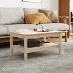 vidaXL Salontafel 80x50x40 cm massief grenenhout, 50 tot 100 cm, Verzenden, Nieuw, 50 tot 100 cm