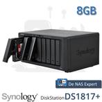 NAS Synology DS1817+ 8GB nieuwstaat in doos, Computers en Software, NAS, Ophalen of Verzenden, Refurbished