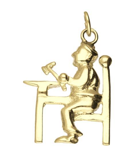 Gouden Smid kettinghanger, Sieraden, Tassen en Uiterlijk, Kettinghangers, Verzenden