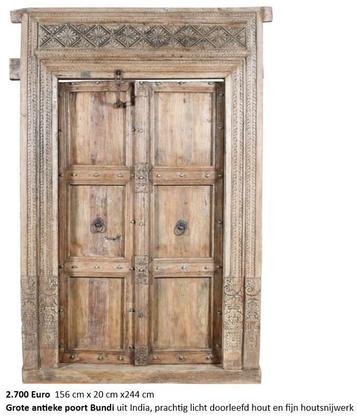 Antieke Indiase deur of poort
