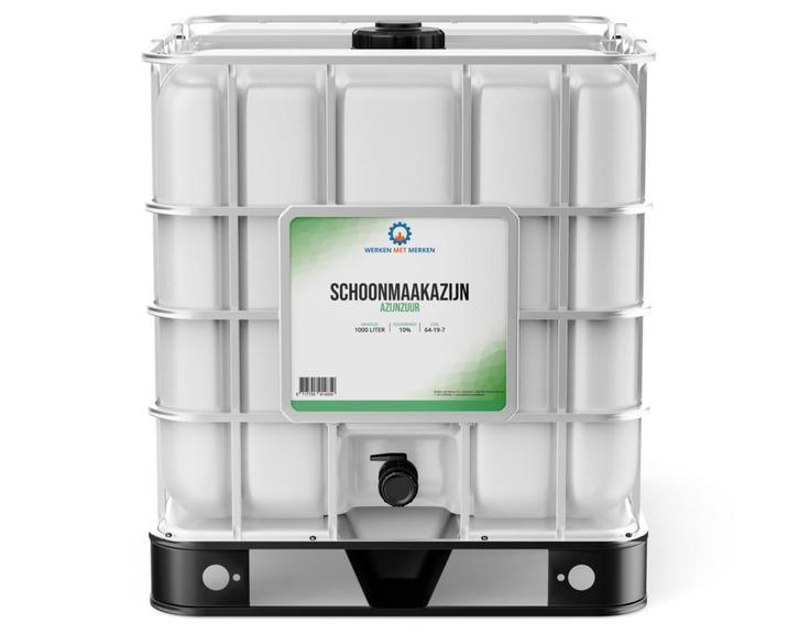 Wmm Chemie Schoonmaakazijn 1000 liter, ibc, Doe-het-zelf en Verbouw, Overige Doe-het-zelf en Verbouw, Nieuw, Verzenden