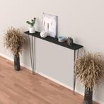 [en.casa] Console tafel Kokemäki met pinpoten 82x80x18 cm zw, Huis en Inrichting, Verzenden, Nieuw