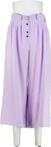 Bsb lila lavender soepele wijde cropped high waist broek ...
