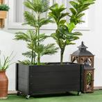TRUUSK Verhoogd Bloembed Met Wielen Bloembak Plantenbak Krui, Verzenden, Nieuw