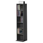 CD DVD kast vakkenkast met 6 planken 90x20x20 cm donkergrijs, Huis en Inrichting, Verzenden, Nieuw