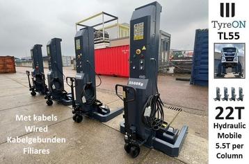 TL55-4 22T mobiele truck lift – met 400V kabels verbonden beschikbaar voor biedingen