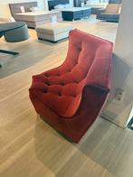 Hoekbank element sofa curve velvet rood, Huis en Inrichting, Banken | Bankstellen, Ophalen, Hoekbank, 75 tot 100 cm, Minder dan 150 cm