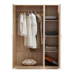 [en.casa] Kledingkast Bodolz 176x120x52 cm Sonoma eiken, Verzenden, Nieuw