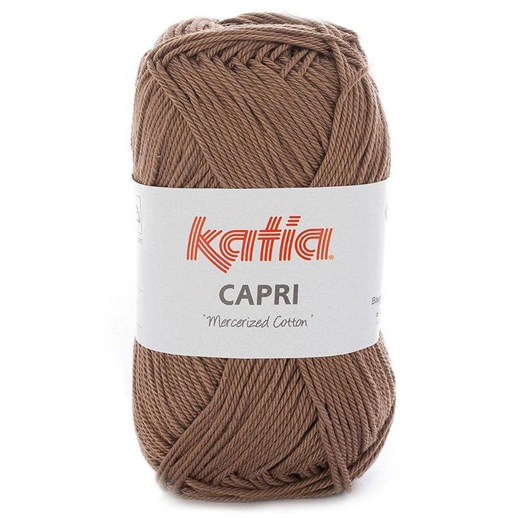 Katia Capri - 82116 bruin - Katoen Garen, Hobby en Vrije tijd, Breien en Haken, Ophalen of Verzenden