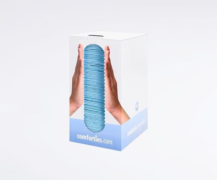 Comforties Dental Bibs, patienten servetten blauw 100 stuks, Diversen, Verpleegmiddelen, Nieuw, Verzenden